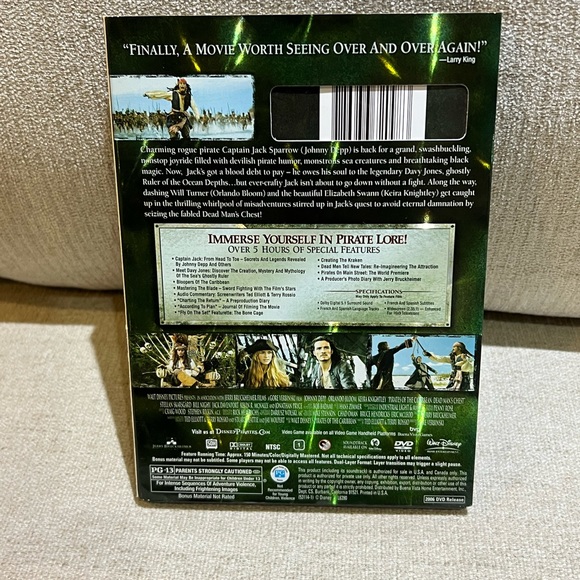 Pirates of the Caribbean Dead Man’s Chest 2 Disc Special Edition DVD - Picture 7 of 8